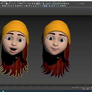 卡通人頭三維建模案例分享
